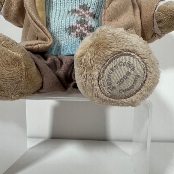 Starbucks Coffee Collectible Bearista Fancy Date Bear w/ Rose 2006 45th Ed NEW - Picture 4 of 4